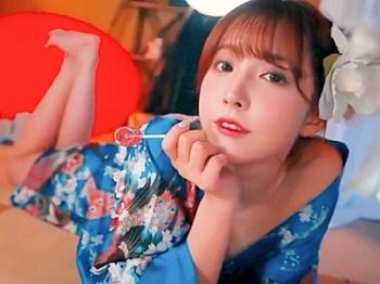 [javynow]〚三上悠亜〛SKE出身の美麗ＩＤＯＬが和服半脱ぎ状態で胸チラ見せつけねっとりフェラ☆☆美巨乳吸ったらネ申まんこにブチ込む